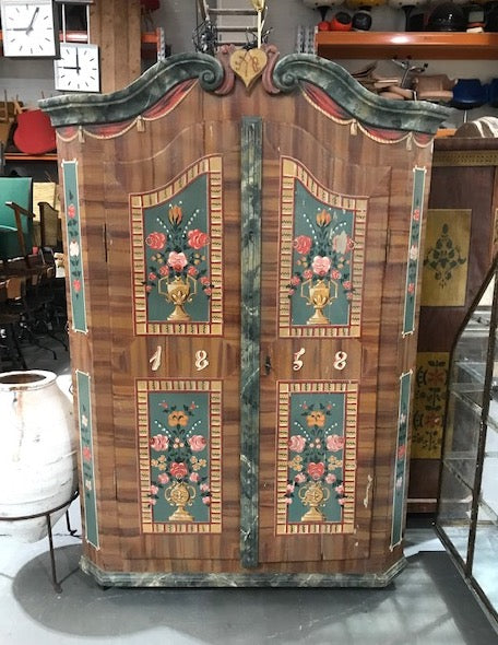 Hungarian Wooden Cabinet made in 1858  #4157