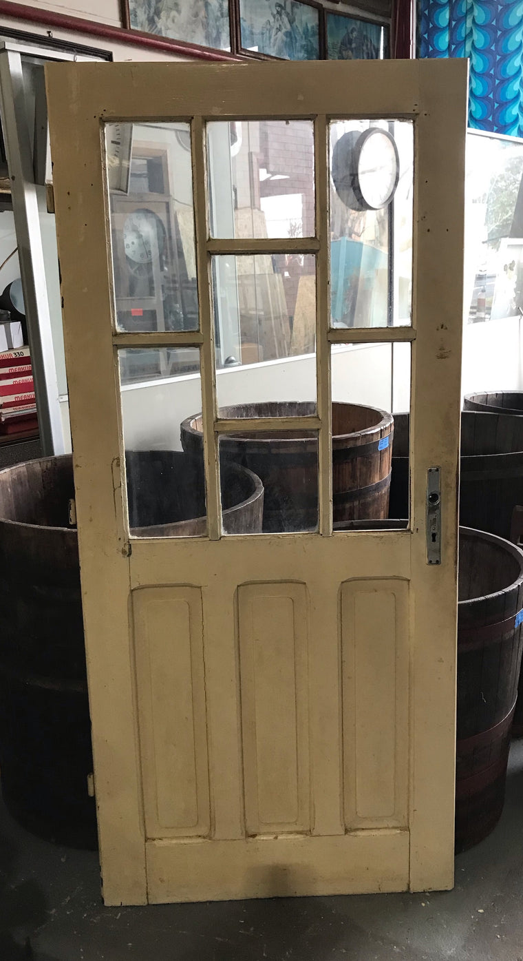 Vintage European Wooden  Door  #4167