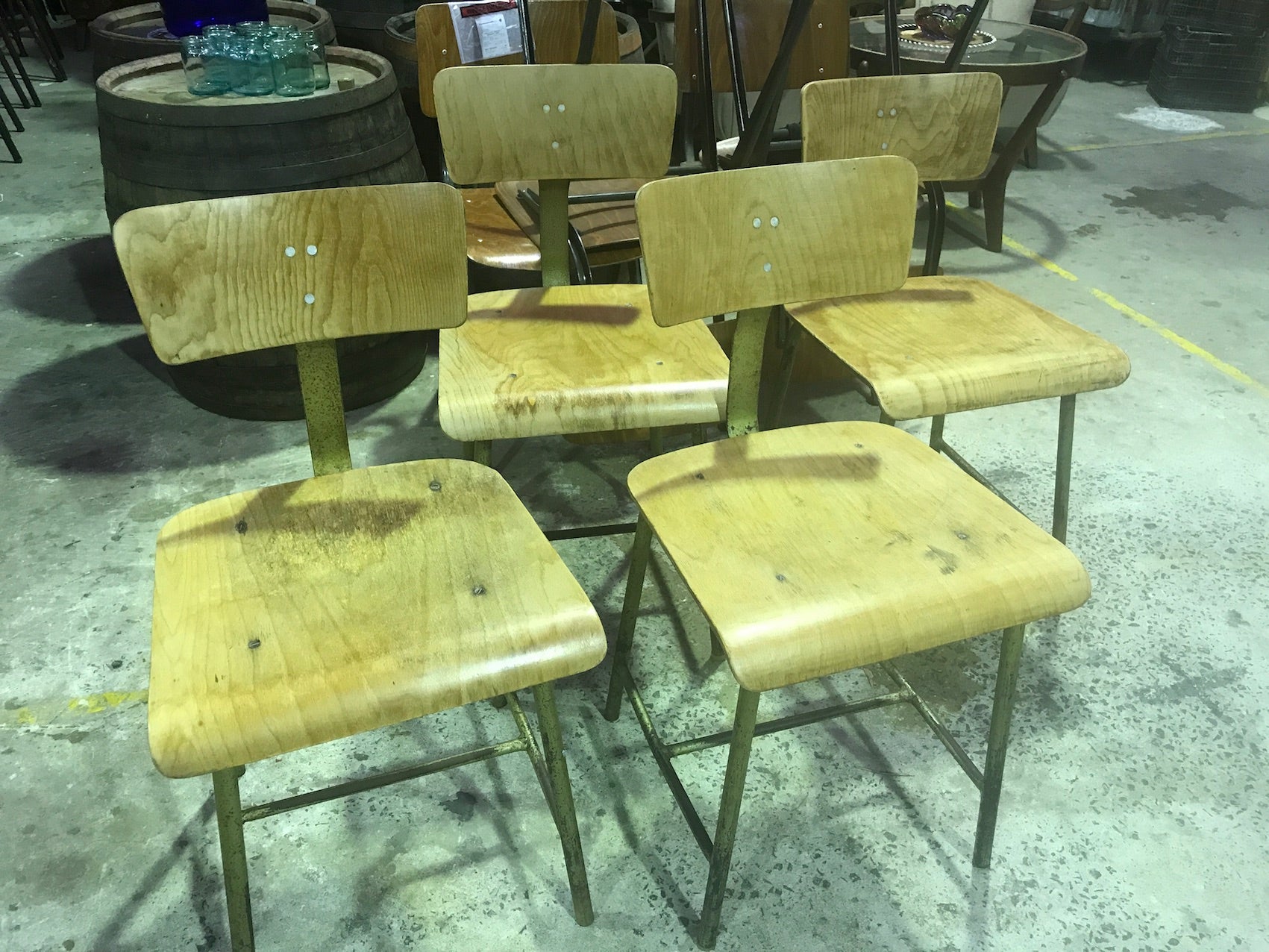 Vintage industrial Ukraine machinist chairs #1242