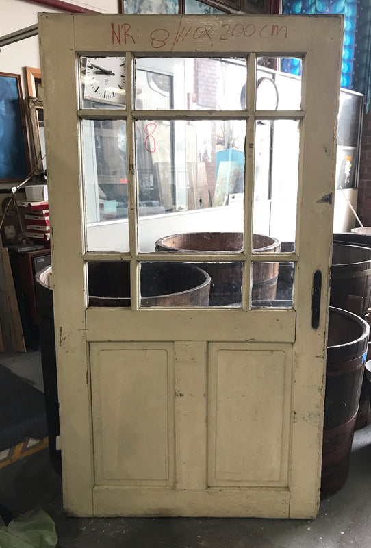 Vintage European Wooden  Door  #4169