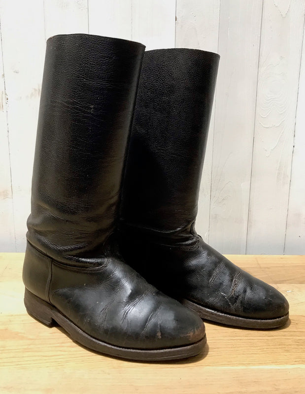 Vintage European Leather Riding Boots #4173