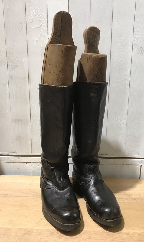 Vintage European Leather Riding Boots with Lasts 4177 Fossil Vintage Australia