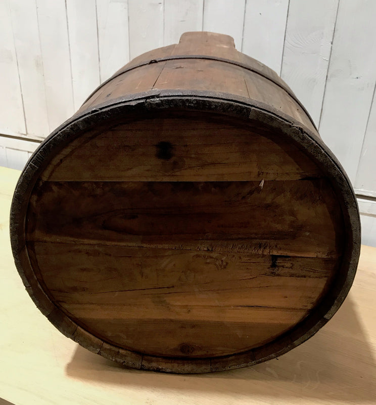 Vintage Dutc Wooden Water-Well Bucket #4182