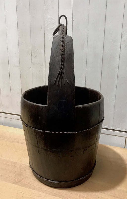Vintage Wooden Water-Well Bucket #4183