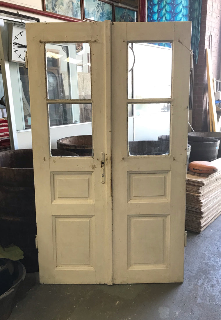 Vintage European Wooden  Door  #4214