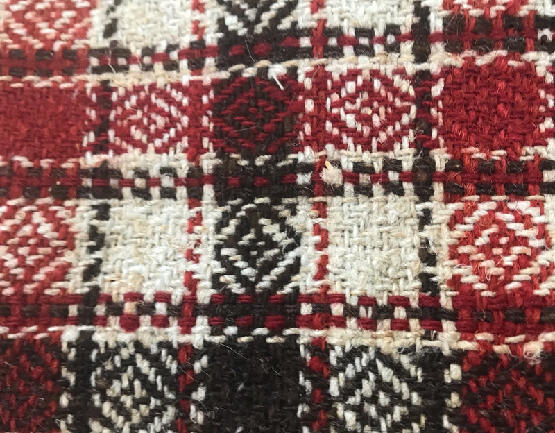 1940s  Ukraine Wool/Linen Throw Blanket   #4221