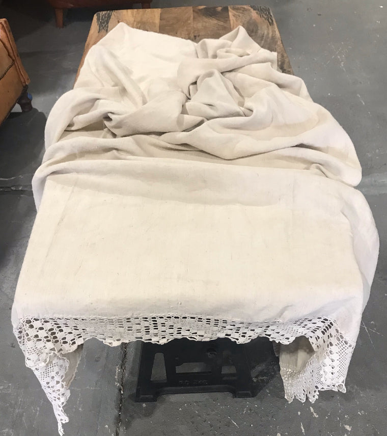 1940s  Linen/Hemp Sheet    #4225  (Read Information About This Item)