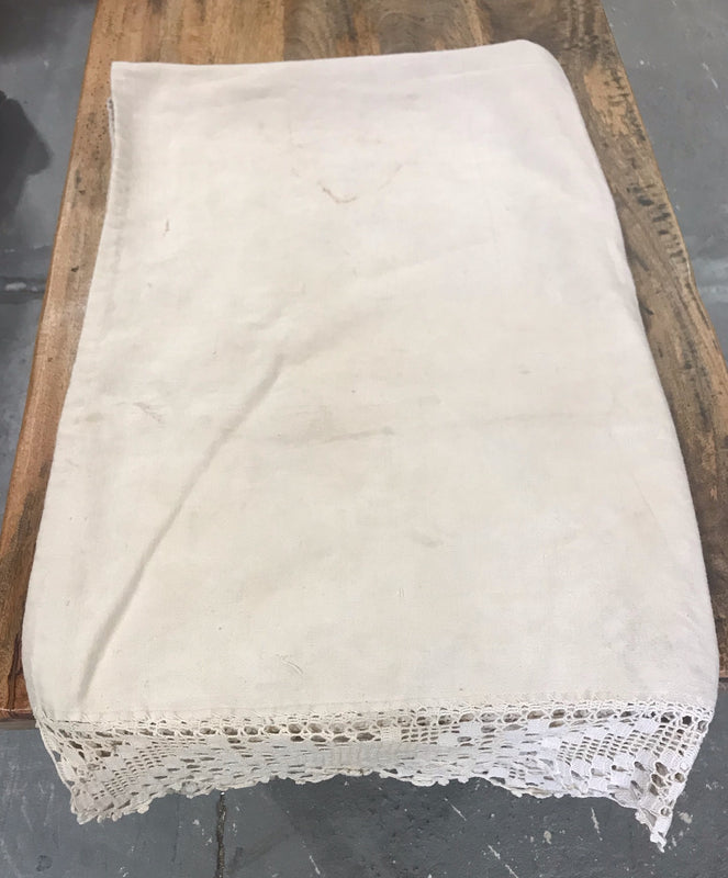 1940s  Linen/Hemp Sheet    #4225  (Read Information About This Item)