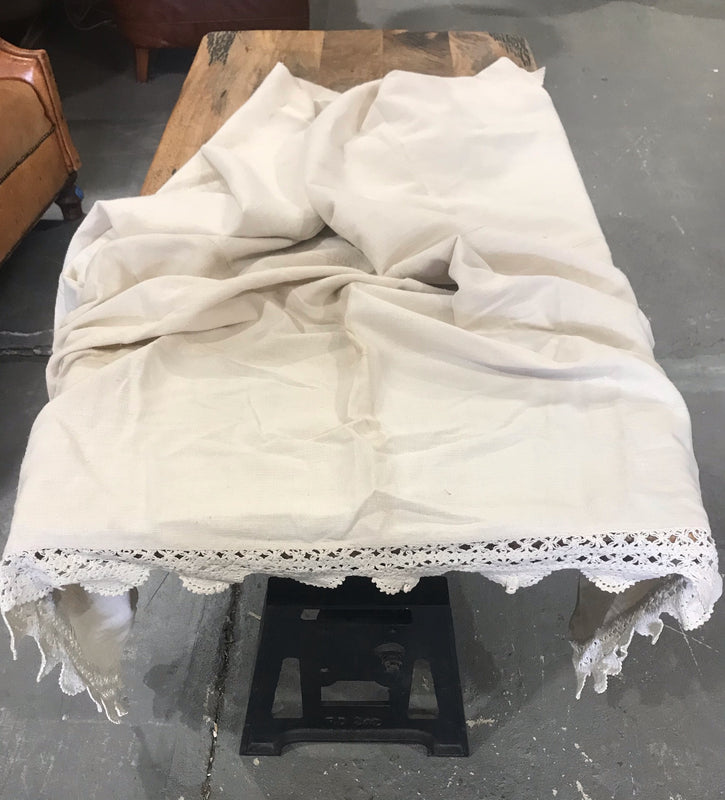 1940s  Linen/Hemp Sheet    #4226  (Read Information About This Item)