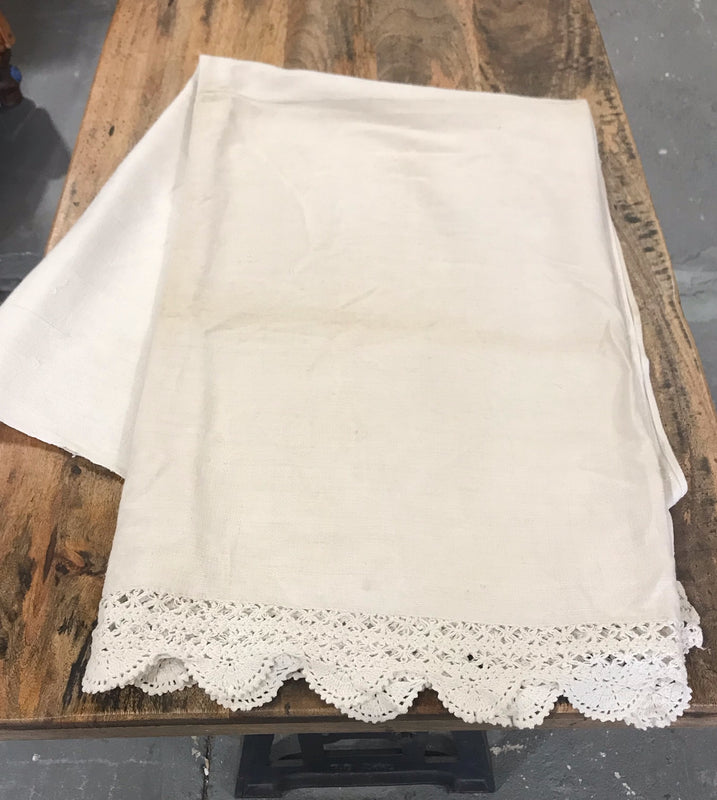 1940s  Linen/Hemp Sheet    #4226  (Read Information About This Item)