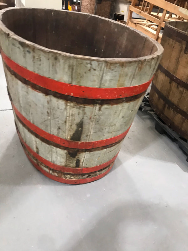 Vintage  French Oak Oval Wine Barrel  #3211 Byron