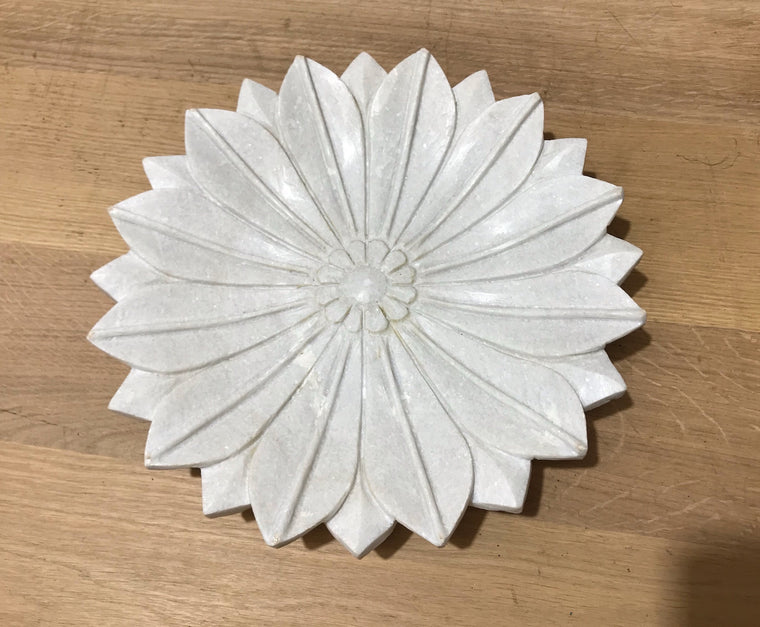 Vintage Marble Flower  Plate #4243  Byron