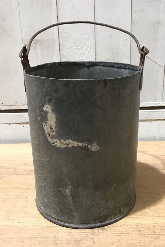 Vintage  Galvanised Bucket Planter #4248