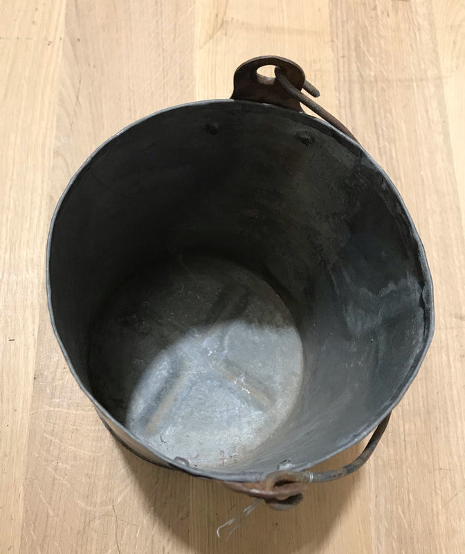 Vintage  Galvanised Bucket Planter #4248