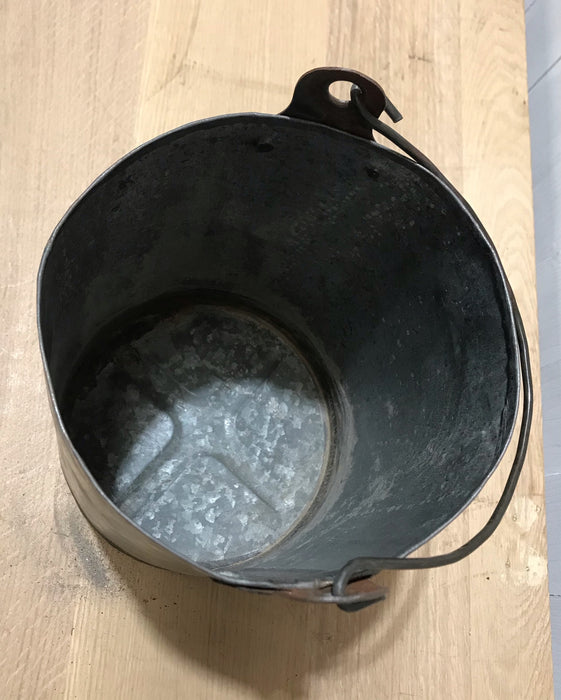 Vintage  Galvanised Bucket Planter #4249