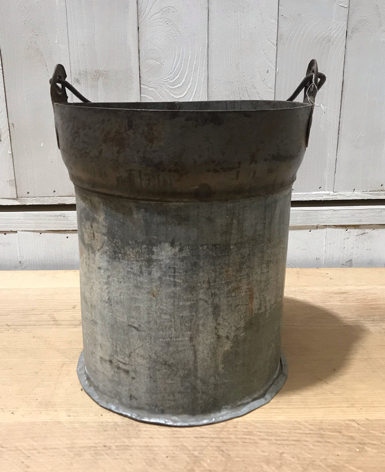 Vintage  Galvanised Bucket Planter #4251