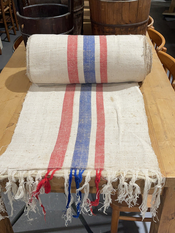 Vintage  Linen/Hemp Grain Sack Material  1940s  #3652 I  (Read Information About This Item)