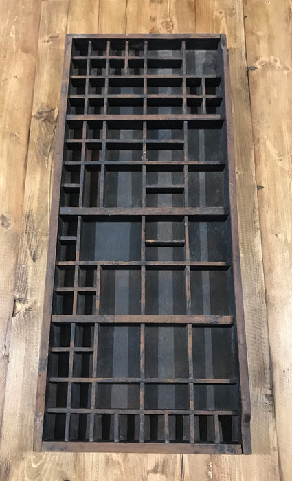 Vintage Wooden Printers Tray #4258
