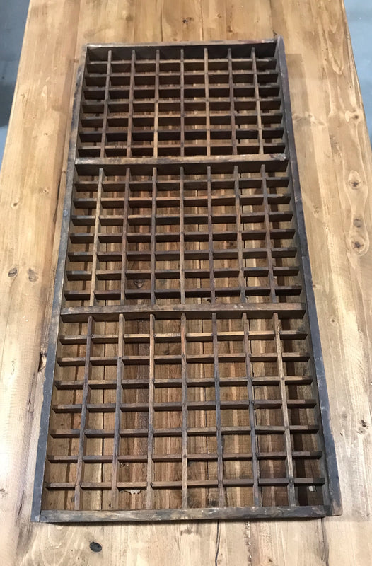 Vintage Wooden Printers Tray #4259 Byron