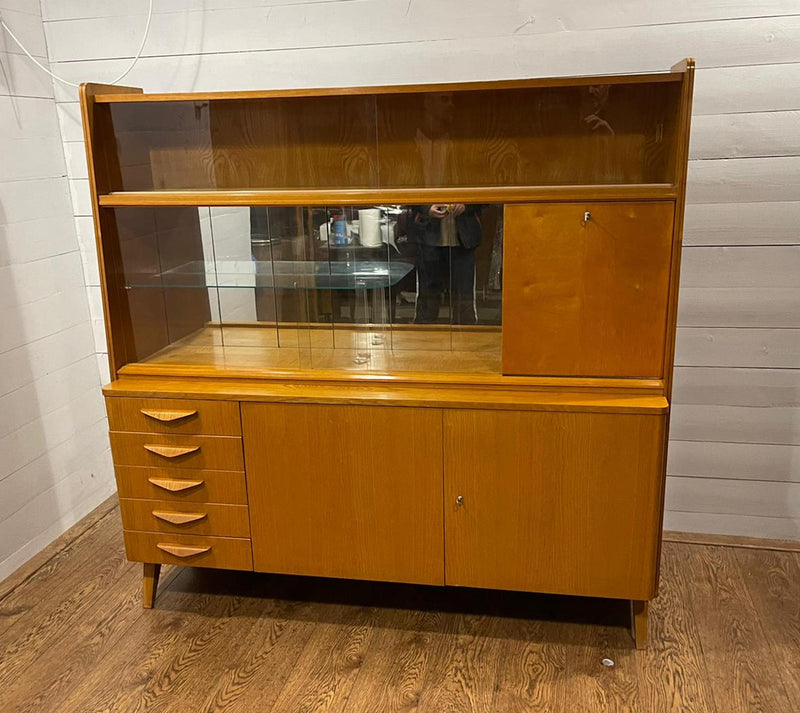 Mid Century "Novy Domov"  Dispaly Cabinet / Bookcase  #3864  Byron