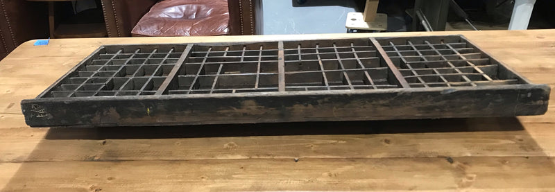 Vintage Wooden Printers Tray #4261