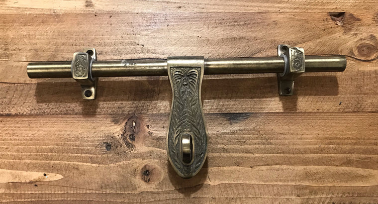 Brass / Metal Sliding Door Bolt Latch  #4270 Byron