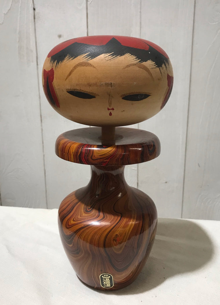Vintage Wooden Japanese Kokeshi Doll  #4282