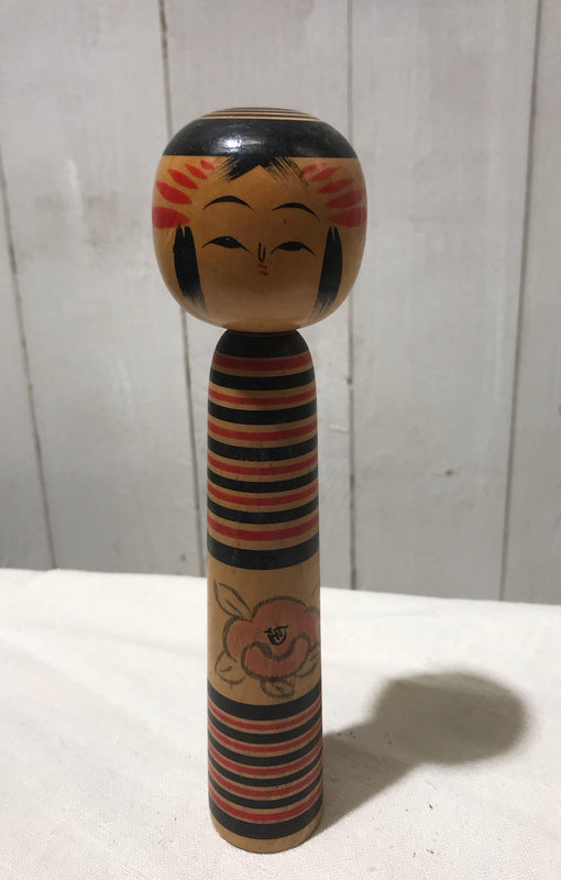 Vintage Wooden Japanese Kokeshi Doll  #4283