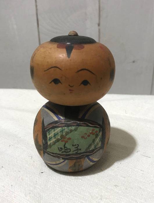 Vintage Wooden Japanese Kokeshi Doll  #4284