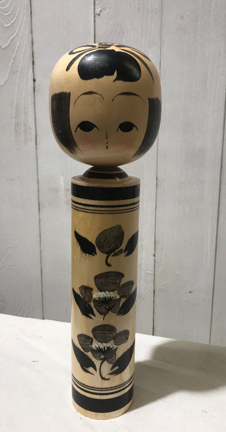 Vintage Wooden Japanese Kokeshi Doll  #4286