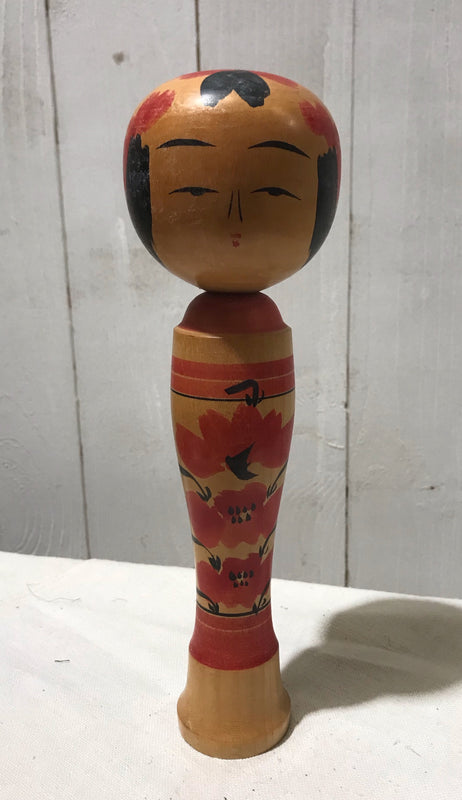 Vintage Wooden Japanese Kokeshi Doll  #4287
