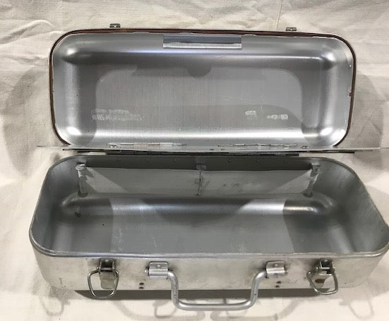 Vintage Aluminium Army First Aid Box  #4289