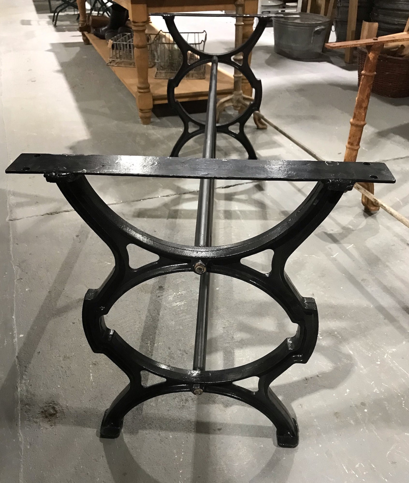 Vintage Cast Iron Table Legs #4293 Byron – Fossil Vintage Australia