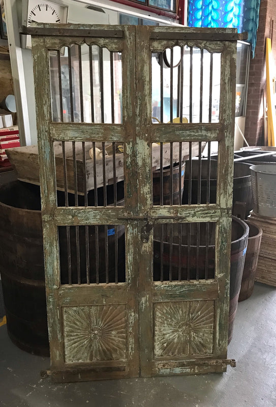 Vintage  Wooden Double  Doors  #4298