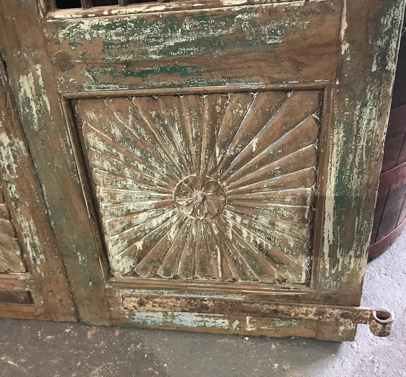 Vintage  Wooden Double  Doors  #4298