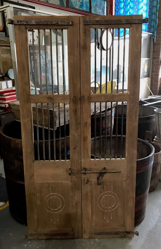 Vintage  Wooden Double  Doors  #4300   Byron