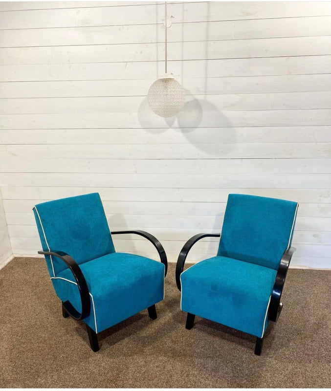 Vintage Czech Jindrich Halabala  Chairs sold as a set #3346 Byron