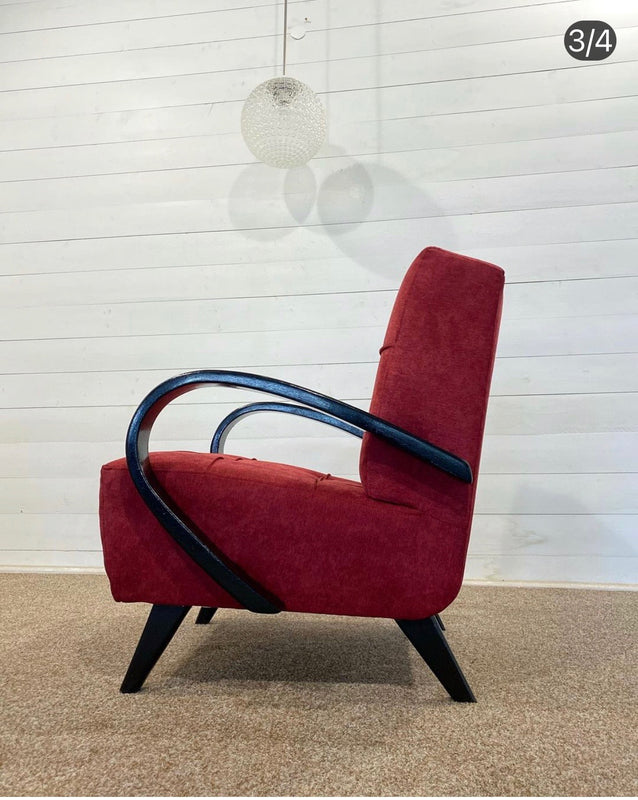 Vintage  Czech Jindrich Halabala  ChairS set #3344