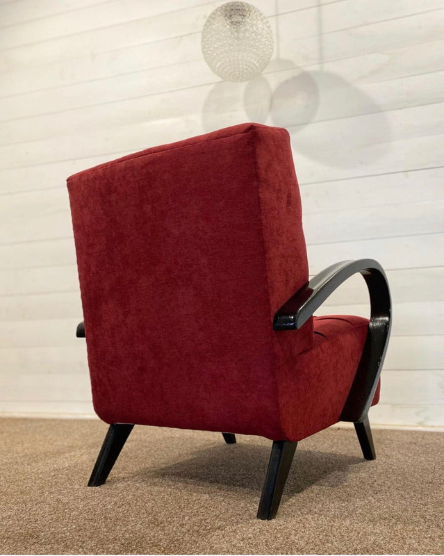 Vintage  Czech Jindrich Halabala  ChairS set #3344