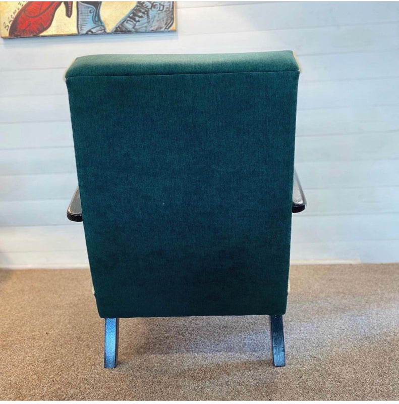 Vintage  Czech Jindrich Halabala  Chairs  set #3345