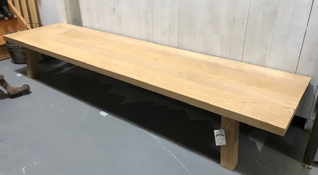 Vintage  OAK Bench Seat / Coffee Table # 4305