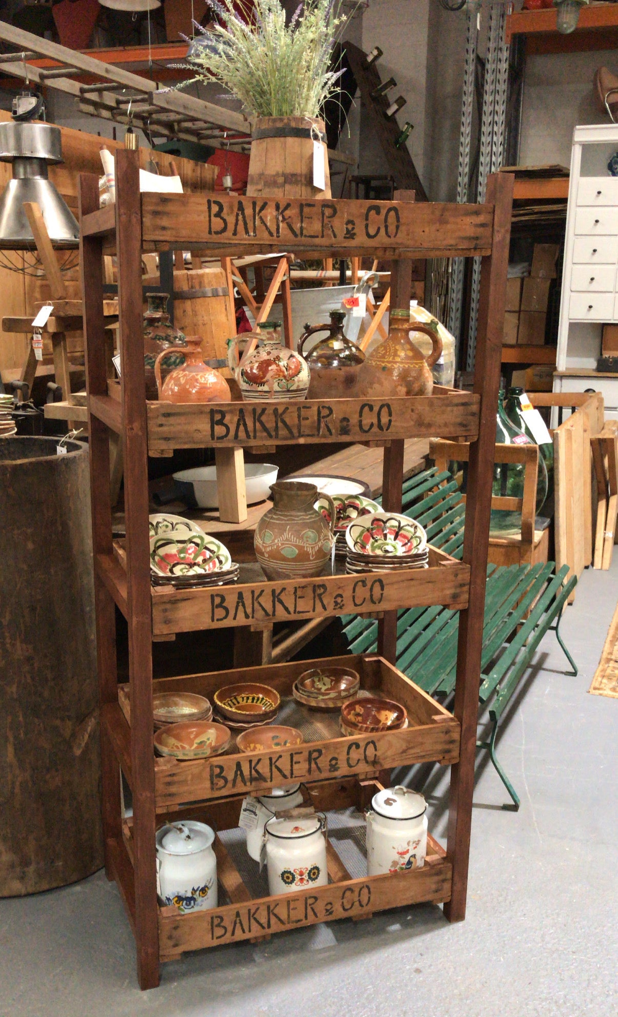 Vintage  wooden display rack  #2841.