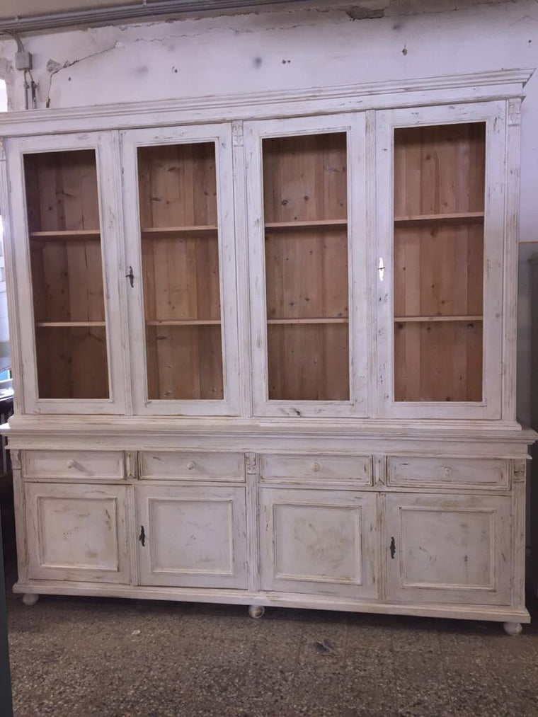 Vintage industrial European pharmacy cabinet  #2135