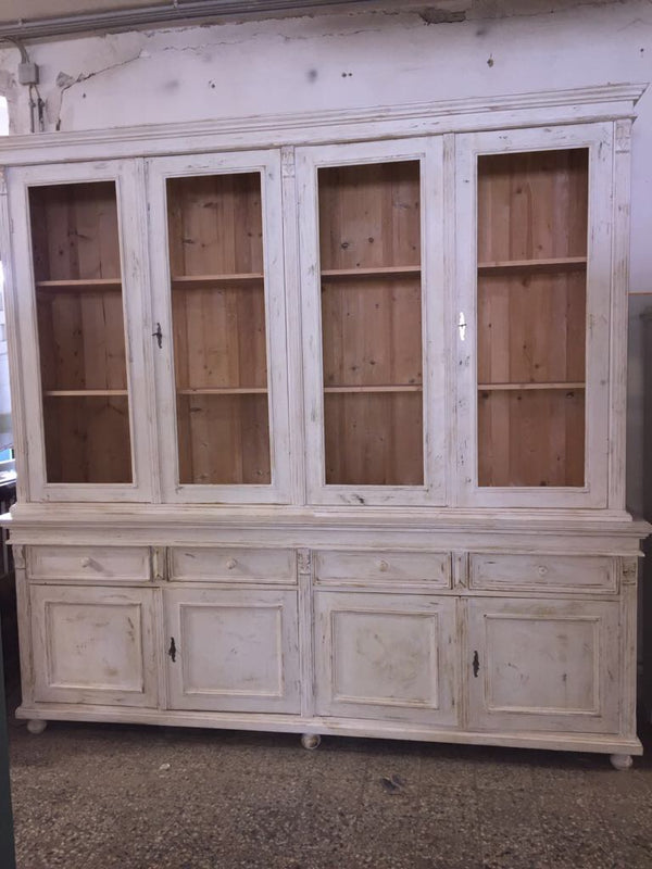 Vintage industrial European pharmacy cabinet  #2135