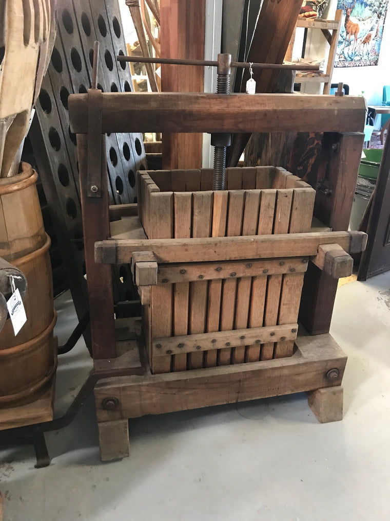Vintage industrial French  wine press # 2378 Byron