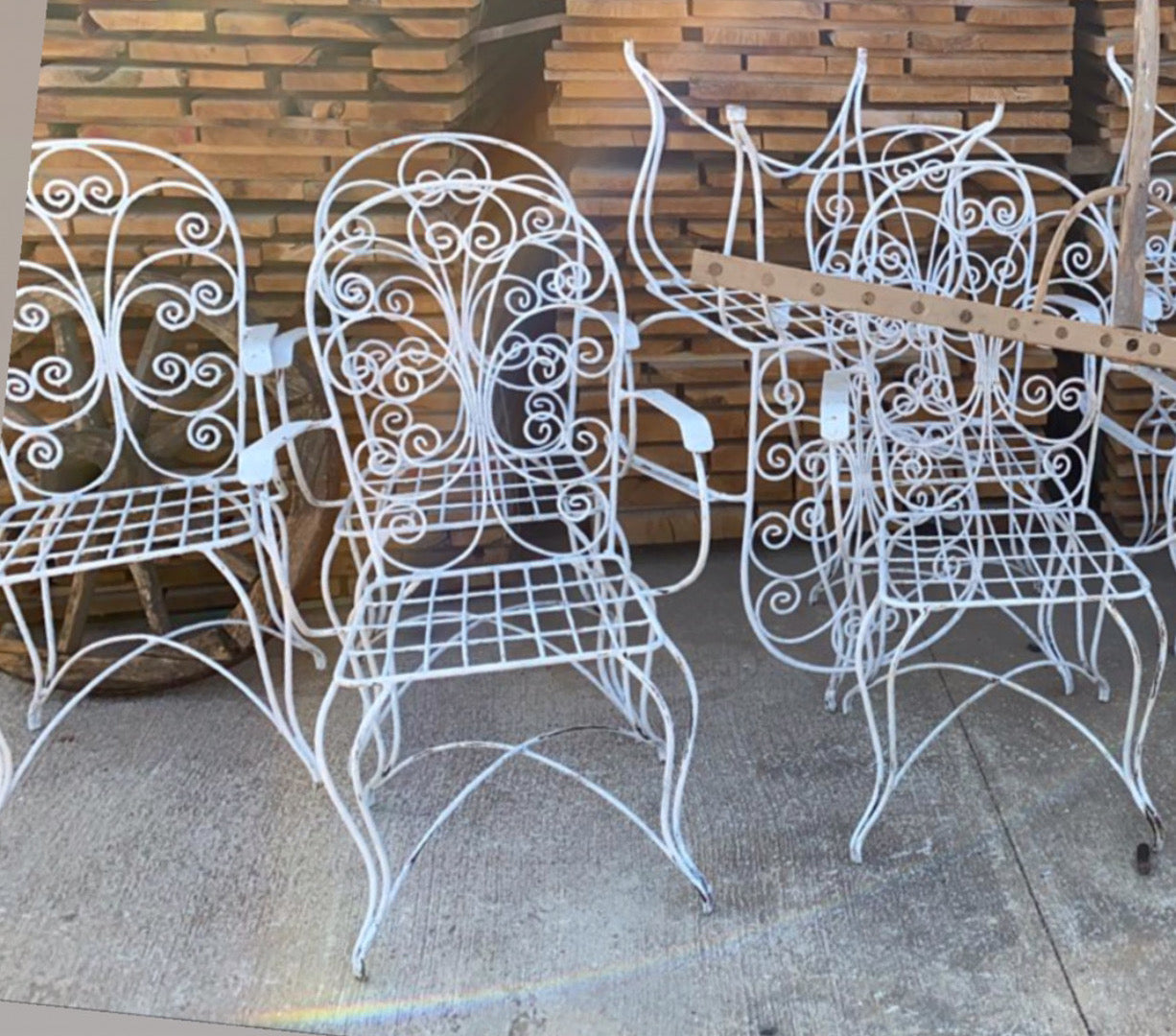 Vintage French garden Chair  # 3339
