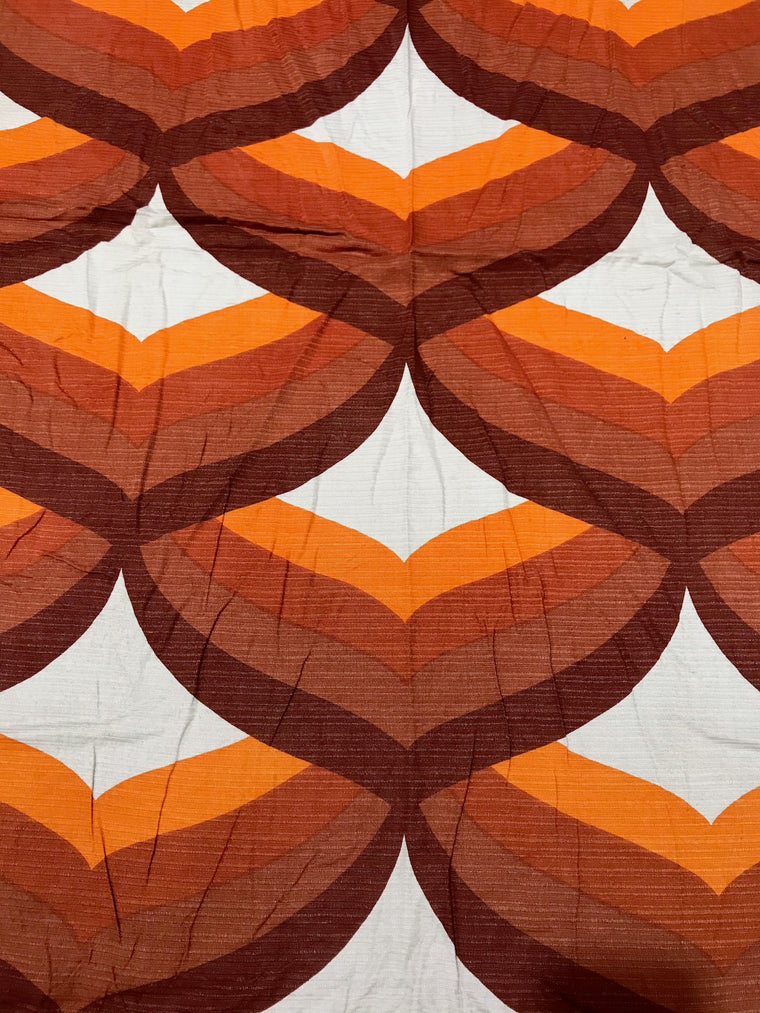 Vintage 70s Curtain   #C166  FREE AUS POSTAGE