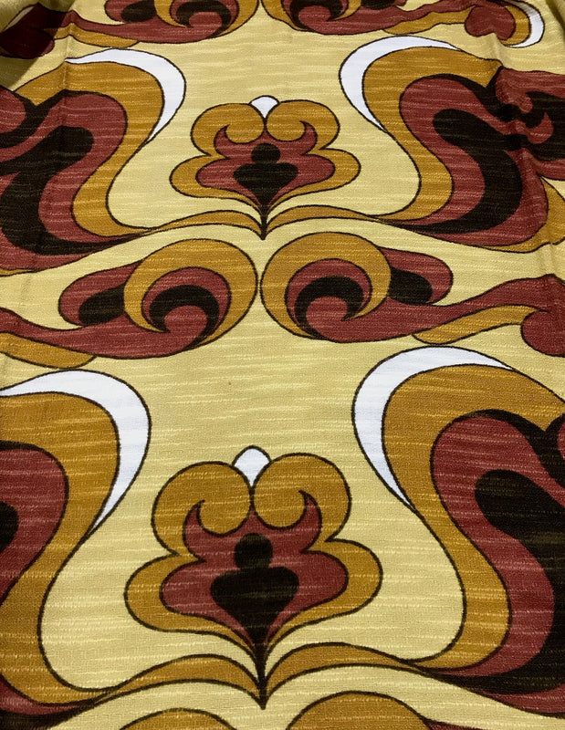 Vintage 70s Curtain   #C168  FREE AUS POSTAGE
