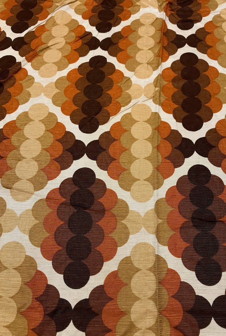 Vintage 70s Curtain   #C171  FREE AUS POSTAGE
