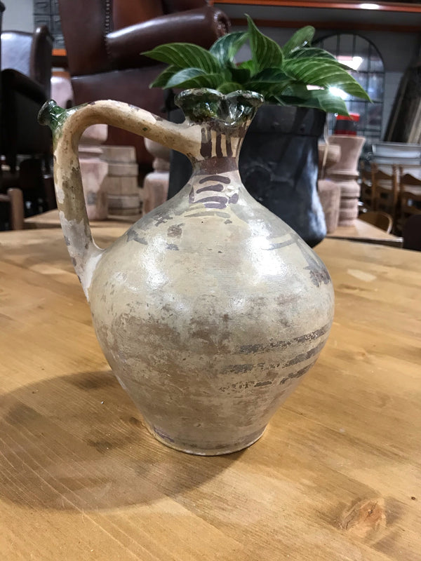 Hungarian Gypsy Terracotta Vessle/ Jug  #3349